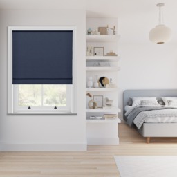 Renai Dark Blue Roman Blind - thumbnail 2