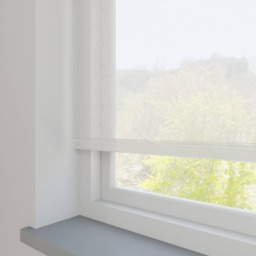 Voile White Cotton Roller Blind - thumbnail 2