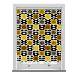 Orla Kiely Spot Flower Stem Yellow & Grey Roller Blind Roller Blind - thumbnail 2