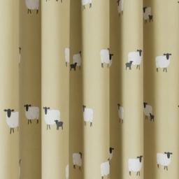 Sophie Allport Sheep Ochre Curtain - thumbnail 2