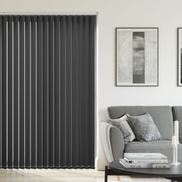 Unilux PVC Blackout Black Vertical Blind - thumbnail 2