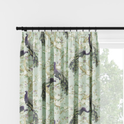 Laura Ashley Belvedere Duck Egg Pencil Pleat Curtain Pencil Pleat Curtain - thumbnail 2