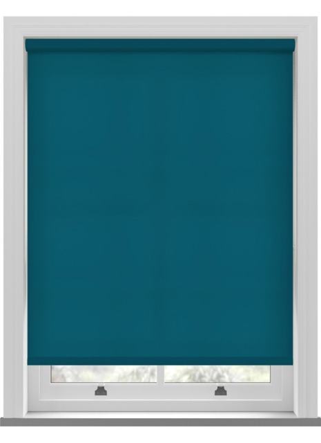 Splash Dark Teal Blue Roller Blind - image 1