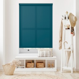 Splash Dark Teal Blue Roller Blind - thumbnail 2