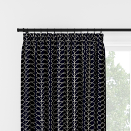 Orla Kiely Linear Stem Navy Whale Pencil Pleat Curtain Pencil Pleat Curtain - thumbnail 2