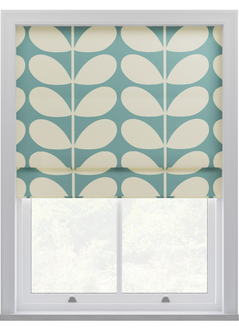 Orla Kiely Jumbo Solid Stem Duckegg Roman Blinds Roman Blind - image 1