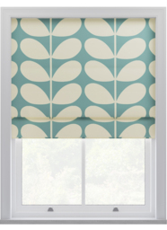 Orla Kiely Jumbo Solid Stem Duckegg Roman Blinds Roman Blind