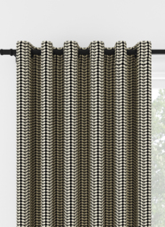 Orla Kiely Tiny Stem Black Eyelet Curtain Eyelet Curtain - thumbnail 1