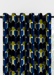 Orla Kiely Florida Navy Whale Eyelet Curtain Eyelet Curtain - thumbnail 1