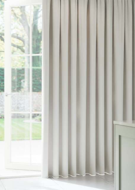 Pearl White Soft Weave Curtain - image 1