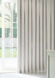 Pearl White Soft Weave Curtain - thumbnail 1