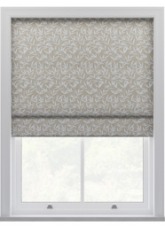 Laura Ashley Willow Leaf Chenille Natural Roman Blind Roman Blind