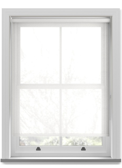 Voile White Cotton Twist Roller Blind Roller Blind - image 1