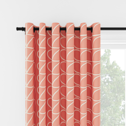 Orla Kiely Jumbo Linear Stem Bubblegum Eyelet Curtain Eyelet Curtain - thumbnail 2