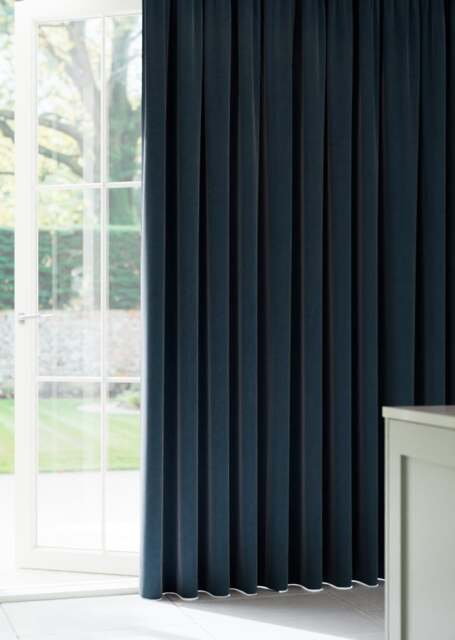 Storm Blue Soft Canvas Curtain - image 1