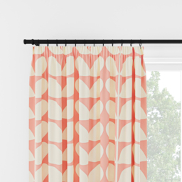 Orla Kiely Jumbo Solid Stem Pink Pencil Pleat Curtain Pencil Pleat Curtain - thumbnail 2