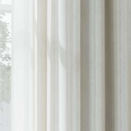Light Pebble Woven Stripe Sheer Cutain - thumbnail 2