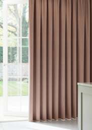 Rosy Taupe Velvet Curtain