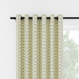 Orla Kiely Linear Stem Dark Grass Green Eyelet Curtain Eyelet Curtain - thumbnail 2