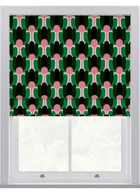 Orla Kiely Florida Jade Roman Blinds Roman Blind - image 1