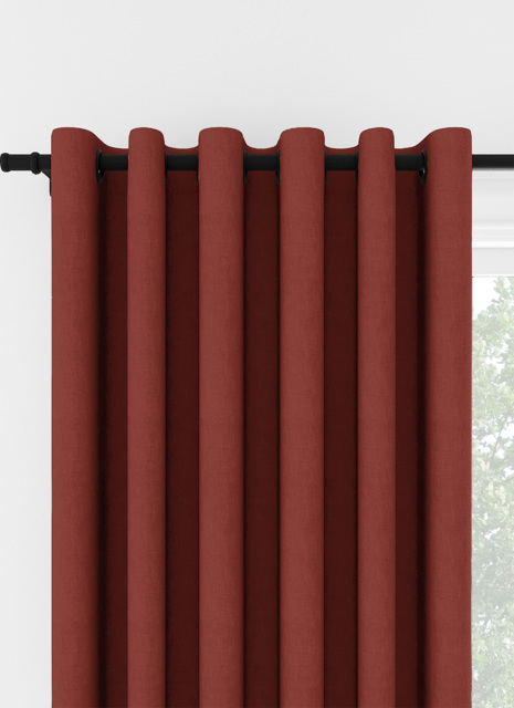 Laura Ashley Swanson Crimson Eyelet Curtain Eyelet Curtain - image 1