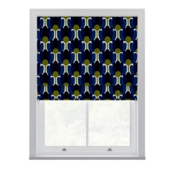 Orla Kiely Florida Navy Whale Roman Blinds Roman Blind - thumbnail 2