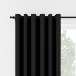 Laura Ashley Swanson Charcoal Eyelet Curtain Eyelet Curtain - thumbnail 2