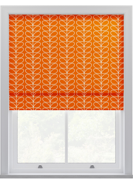 Orla Kiely Linear Stem Persimmon Roman Blinds Roman Blind - image 1
