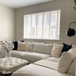 Premier Taped Bright White Wooden Blind - thumbnail 2