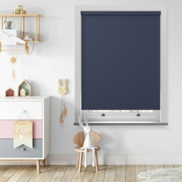 Bella Blackout Indigo Blue Roller Blind - thumbnail 2