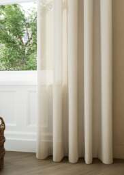 Soft Oat Relaxed Weave Sheer Curtain - thumbnail 1