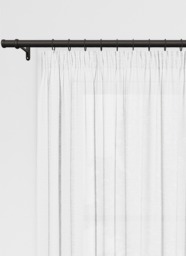 Akira White Pencil Pleat Curtain