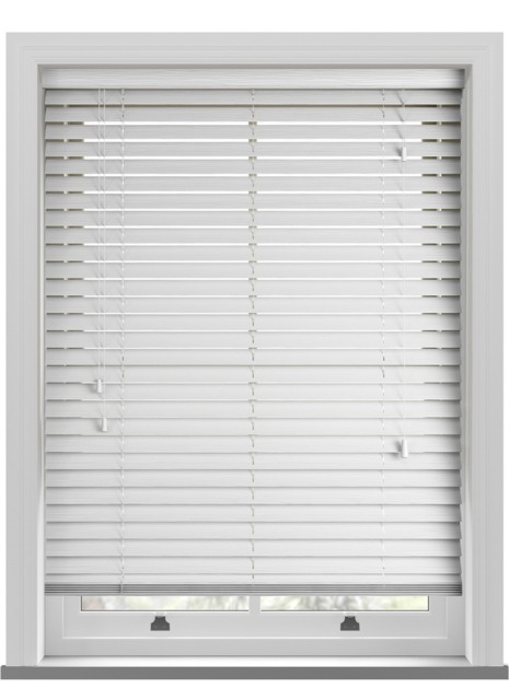 Deco True White Wooden Blind - image 1