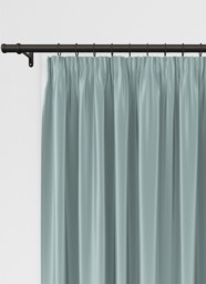 Koi Faux Silk Duck Egg Pencil Pleat Curtain - thumbnail 1