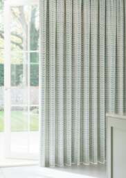 Sea Glass Botanical Stripe Curtain