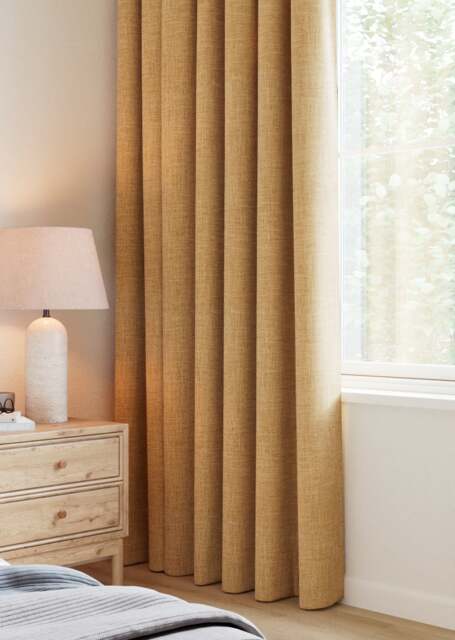 Ochre Heritage Weave Curtain - image 1