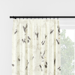 Laura Ashley Animalia Silver Pencil Pleat Curtain Pencil Pleat Curtain - thumbnail 2