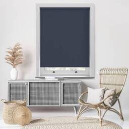 Unishade Blackout Navy Blue Roller Blind - thumbnail 2