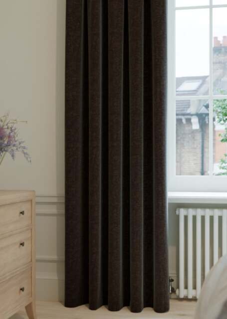 Espresso Ash Chenille Curtain - image 1