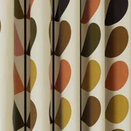 Orla Kiely Multi Stem Auburn & Orange Curtain - thumbnail 2