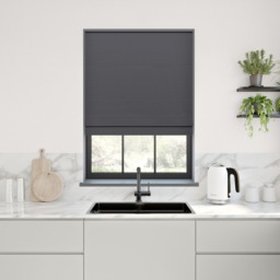 Wabi Dark Grey Roman Blind - thumbnail 2