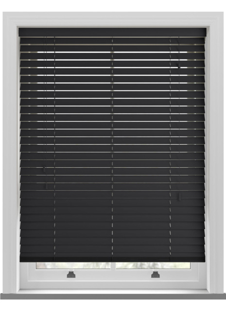 Real Wood Black Wooden Blind - image 1