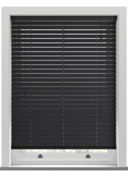 Real Wood Black Wooden Blind - thumbnail 1