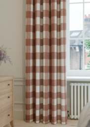 Sophie Allport Gingham Rustic Red Curtain