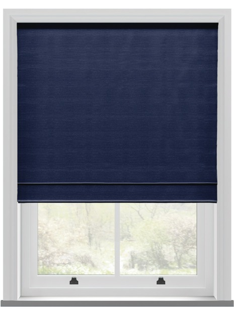 Koi Faux Silk Blue Roman Blind - image 1