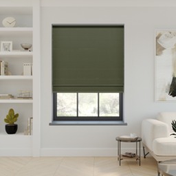 Orka Dark Green Blackout Roman Blind - thumbnail 2