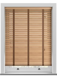 Amazon Taped Tuscan Oak Wooden Blind