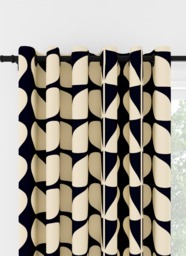 Orla Kiely Jumbo Solid Stem Whale  Eyelet Curtain Eyelet Curtain