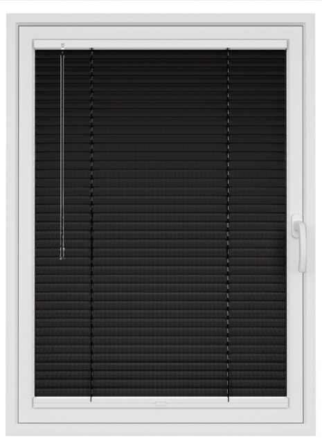 Jet Black Perforated Clic Fit Venetian Blind - image 1