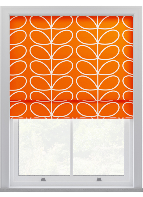 Orla Kiely Jumbo Linear Stem Persimmon Roman Blinds Roman Blind - image 1